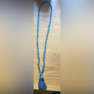 Beautiful and Meaningful Satya Angelite & Blue Topaz Mala!